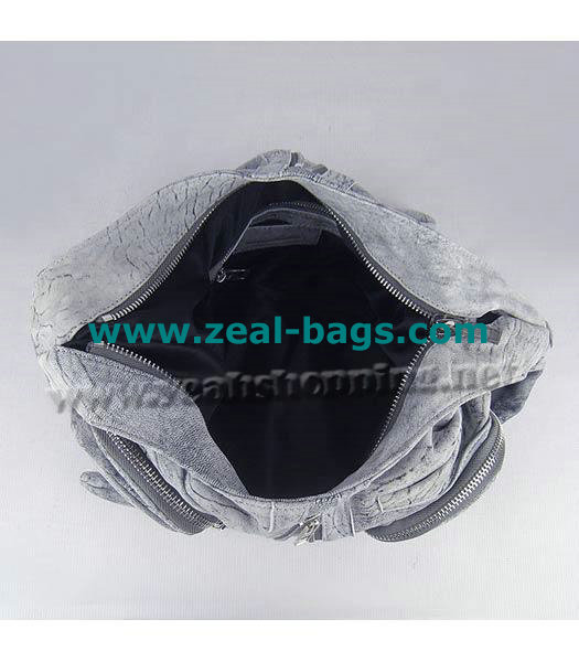 AAA Replica Alexander Wang Donna Hobo Should Bag Grey Lambskin